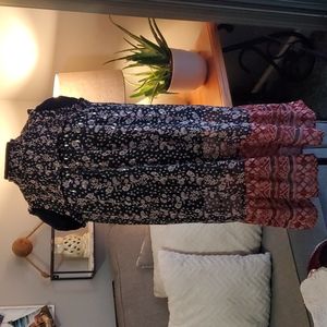 Maurices black smocked neck sleeveless dress